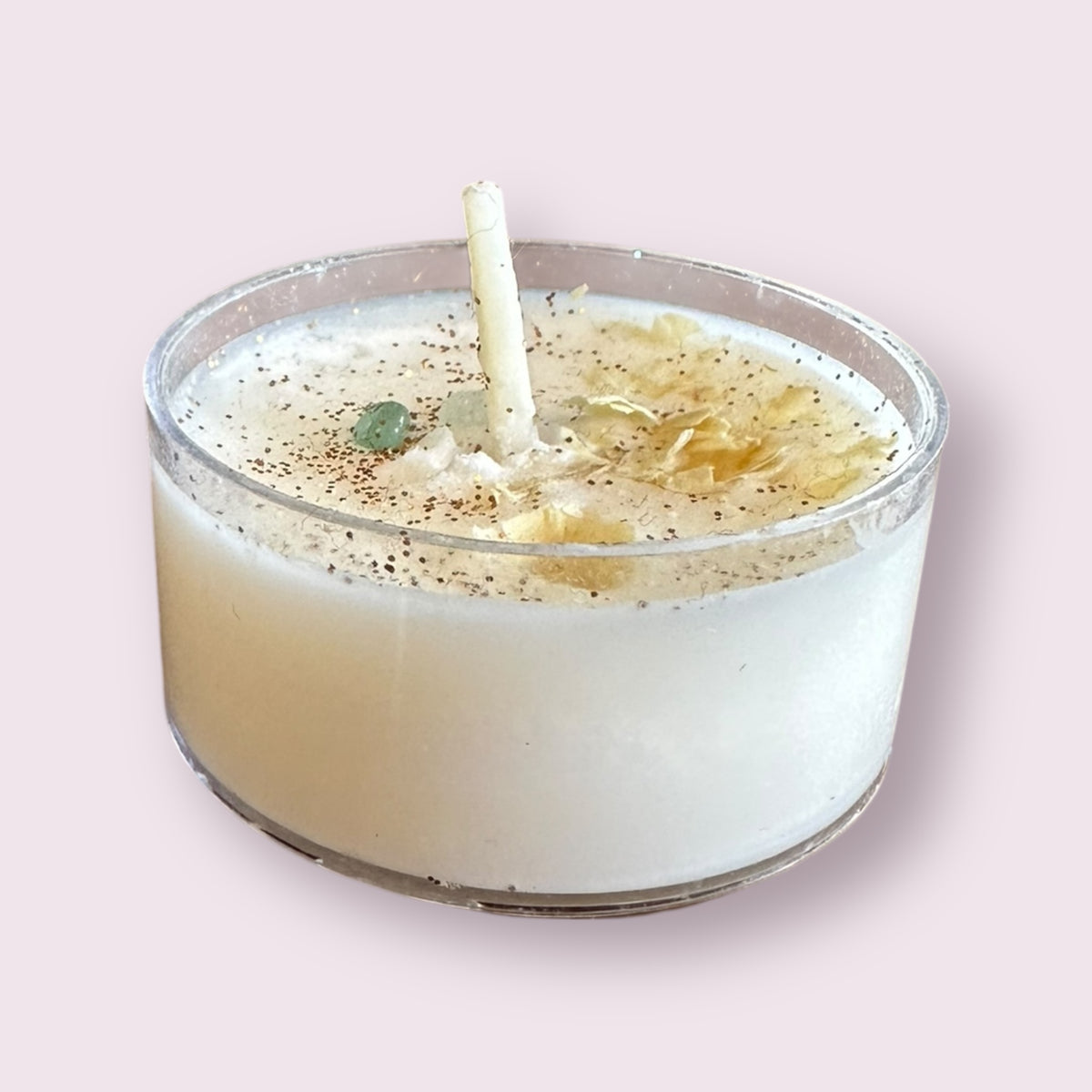 Midnight Jasmine: Soy Candles with Herbs and Crystals