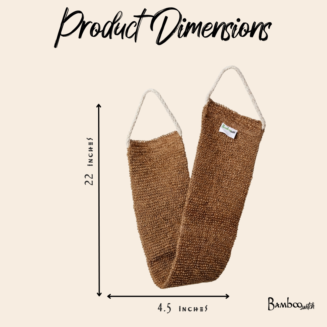 Sisal Linen Back Exfoliating Strap | Earth Day Bestseller