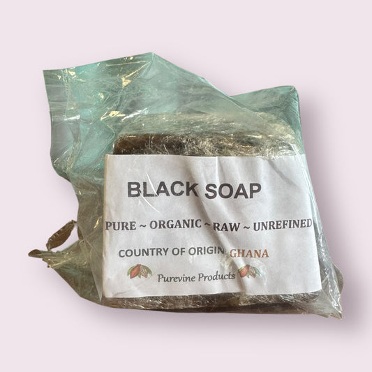 Raw African Black Soap 8oz