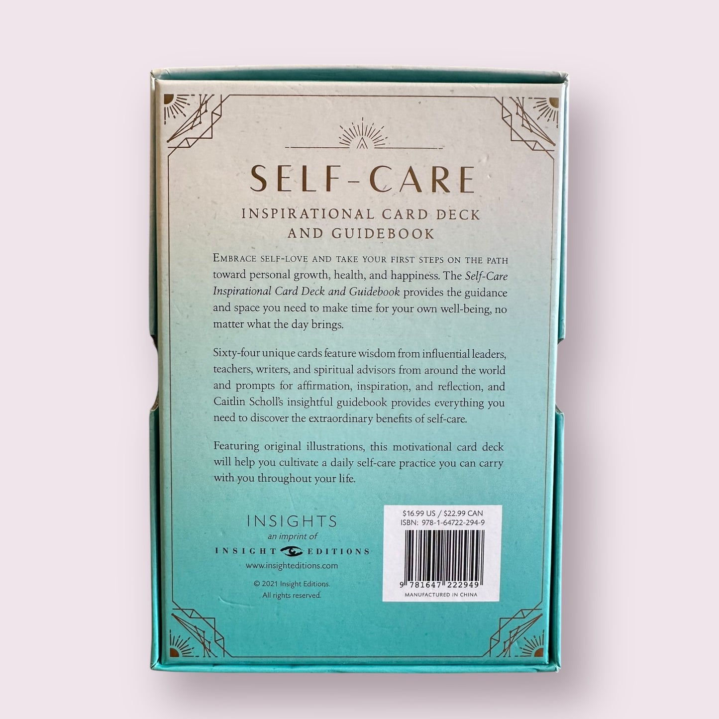 Self-Care: Inspirational Card Deck and Guidebook