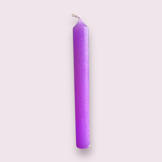 Purple Colored Spell Candles, Chime Candle 4 Inches