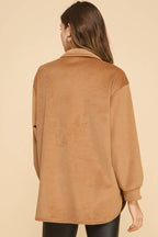 Amicis Lilian Oversized  Shirt: Camel