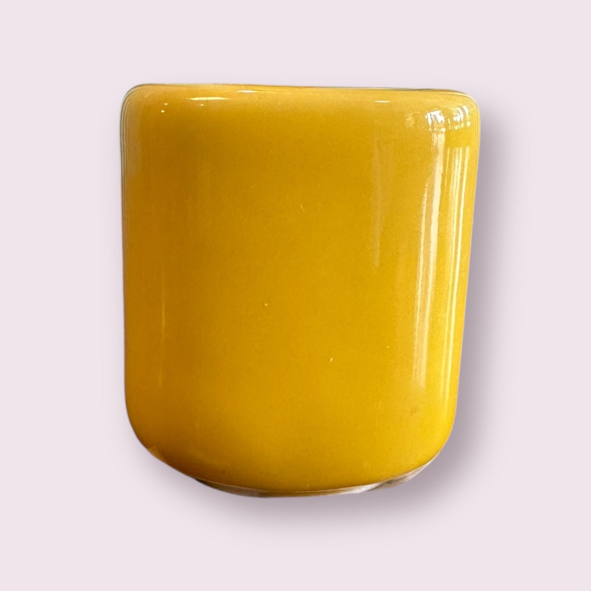 Yellow Candle Holder Ceramic Chime Candle Holder Handmade
