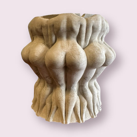 Female Body Planter, Nude Woman Small Planter, Succulent Pot