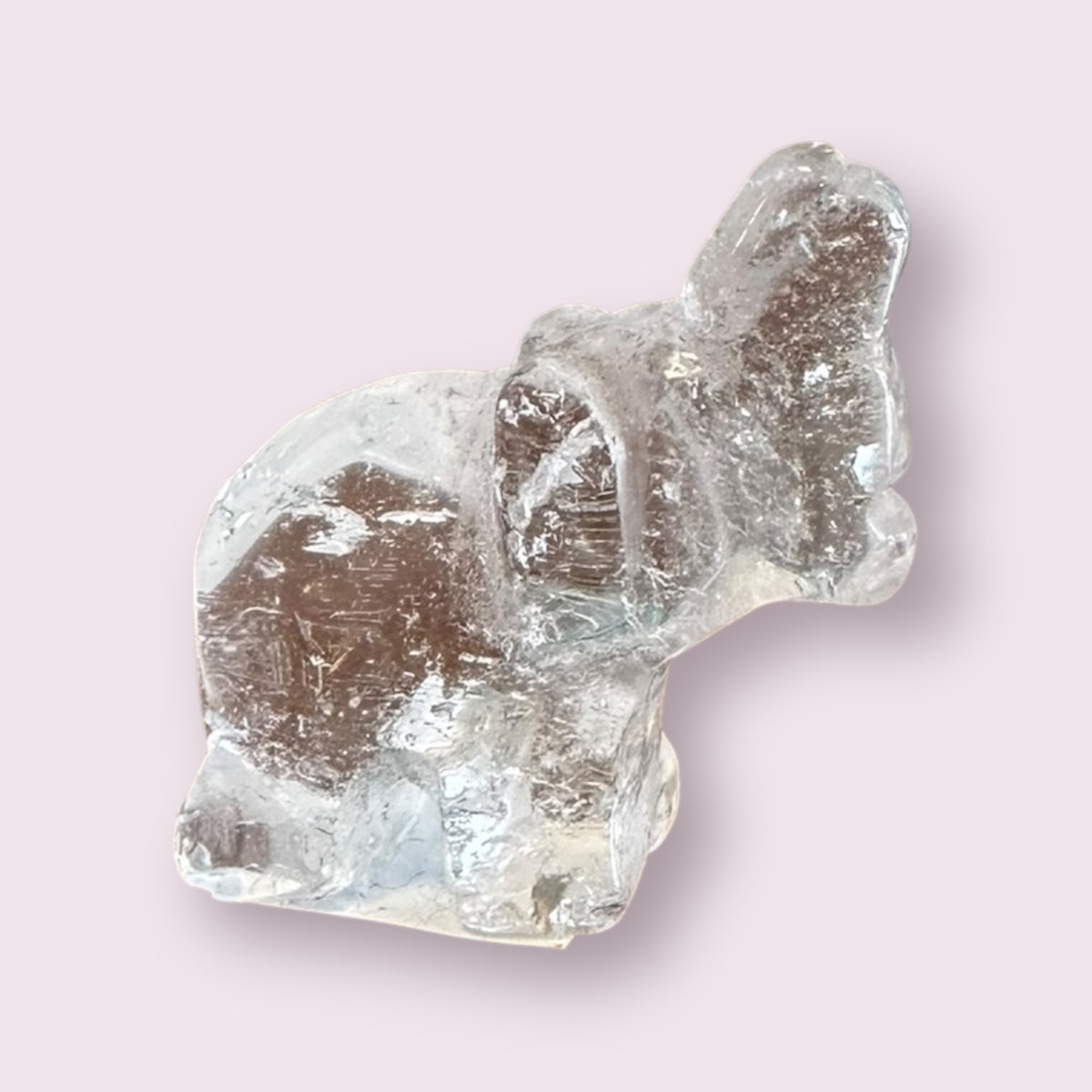 Clear Quartz Elephant 30-35mm