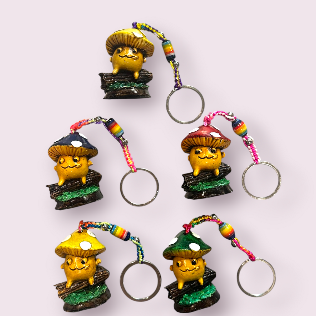 Hand Crafted Durepox Baby Shroom Assorted Keychain