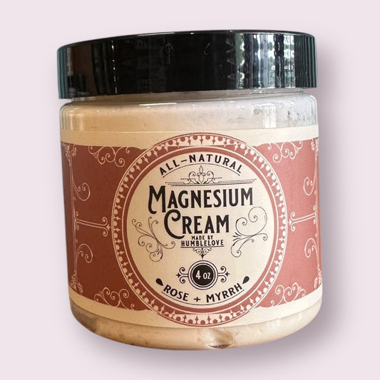 Magnesium Cream - Rose + Myrrh 4 oz