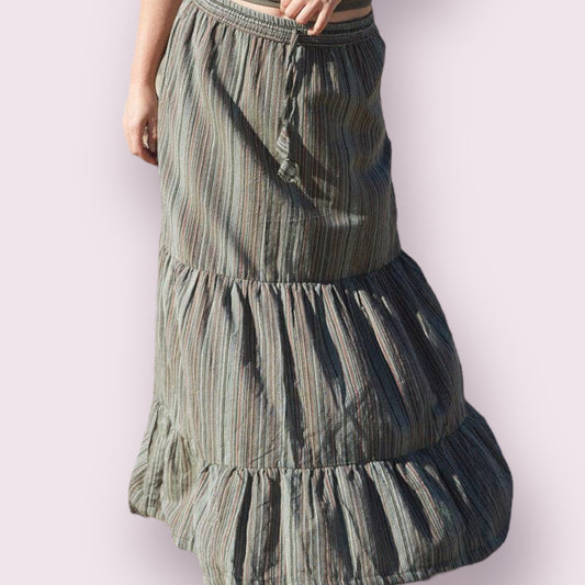 Tiered Peasant Skirt