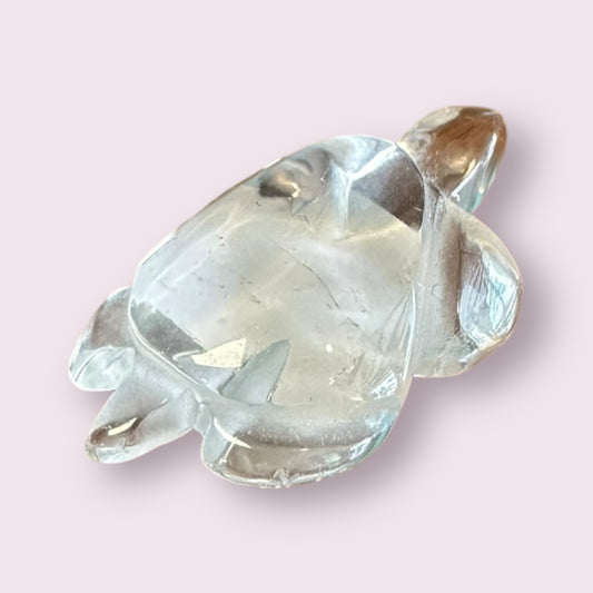 Clear Quartz Carved Turtle