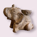 Lucky Elephant Volcanic Stone Incense Holder - Sand