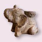 Lucky Elephant Volcanic Stone Incense Holder - Sand