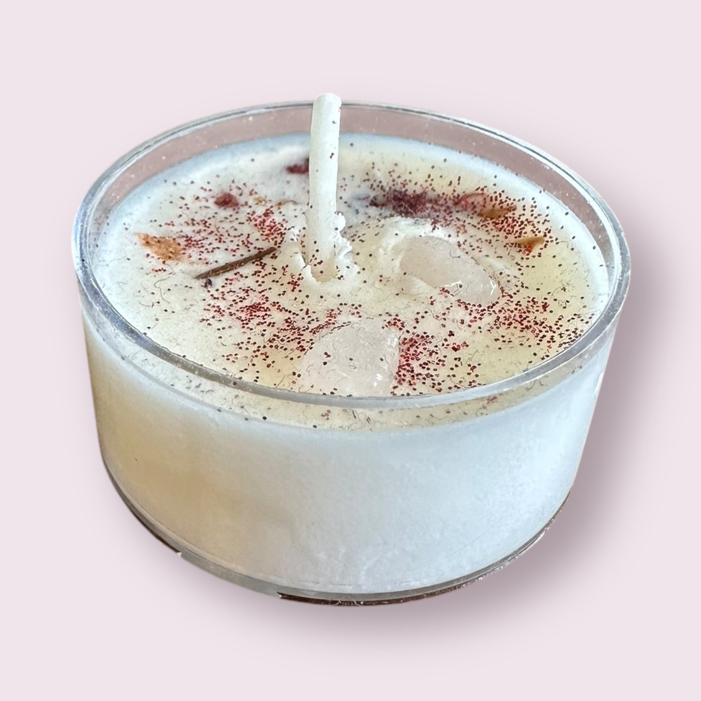 Fresh Cut Roses: Soy Candles with Herbs and Crystals