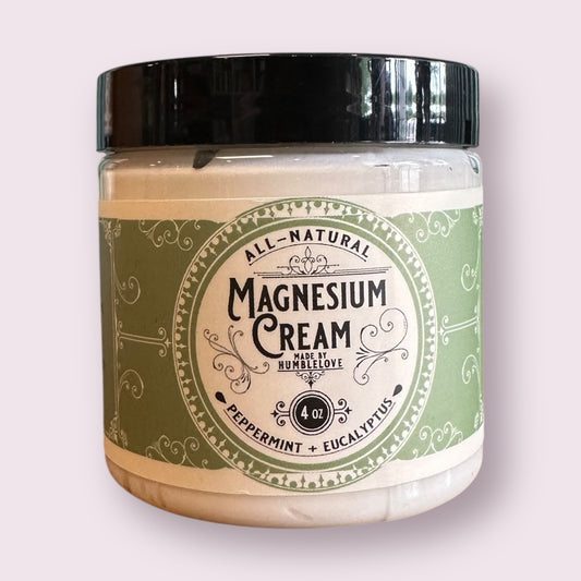 Magnesium Cream - Peppermint + Eucalyptus 4 oz