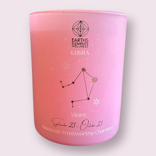 Libra Zodiac Candle