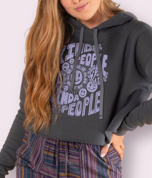 Kind People Crop Hoody
