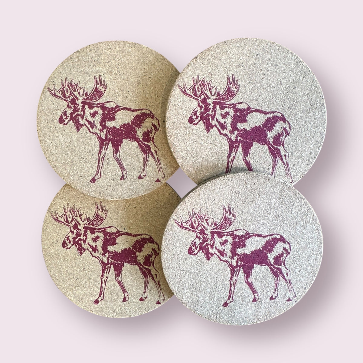 Moose Coasters Set of Four