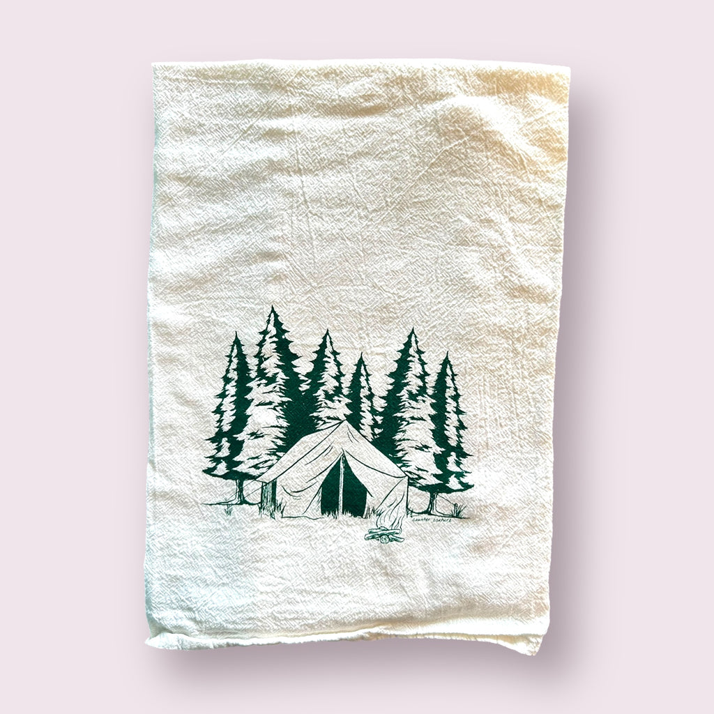 Counter Couture - Camping Flour Sack Kitchen Towel