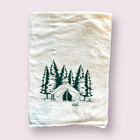 Counter Couture - Camping Flour Sack Kitchen Towel