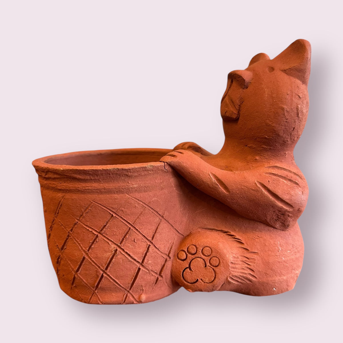 Rakshana Plant Pals - Bear Hug Terracotta Planter