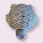 Flower of Life Turtle Volcanic Stone Statue Incense Holder