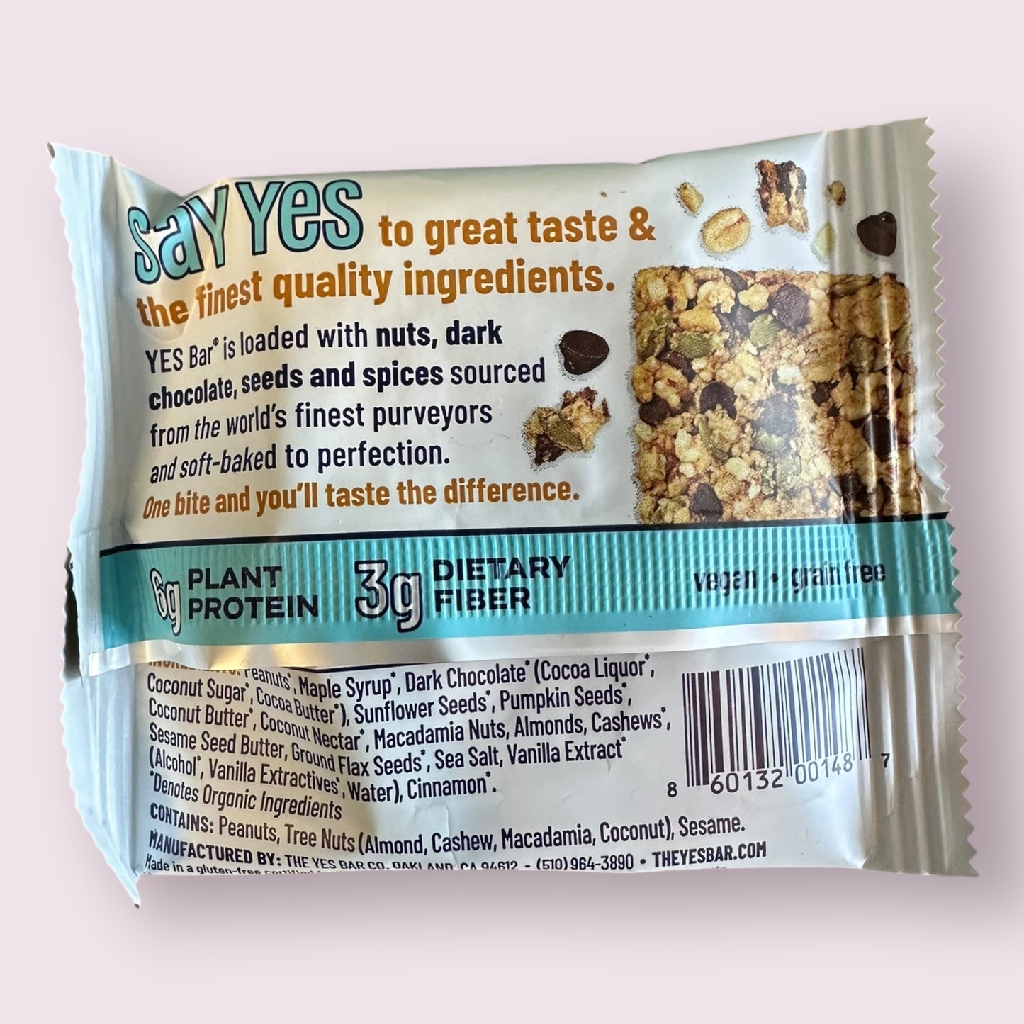 Peanut Butter Dark Chocolate - Gourmet Plant-Based Snack Bar