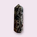 Green Flower Tourmaline Tapered Obelisk Standing Point
