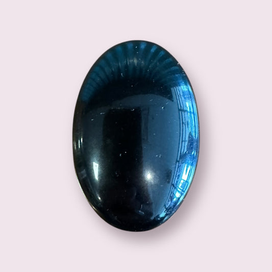 Black Obsidian Palm Stone