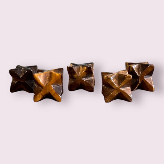 Mini Tiger's Eye Merkaba