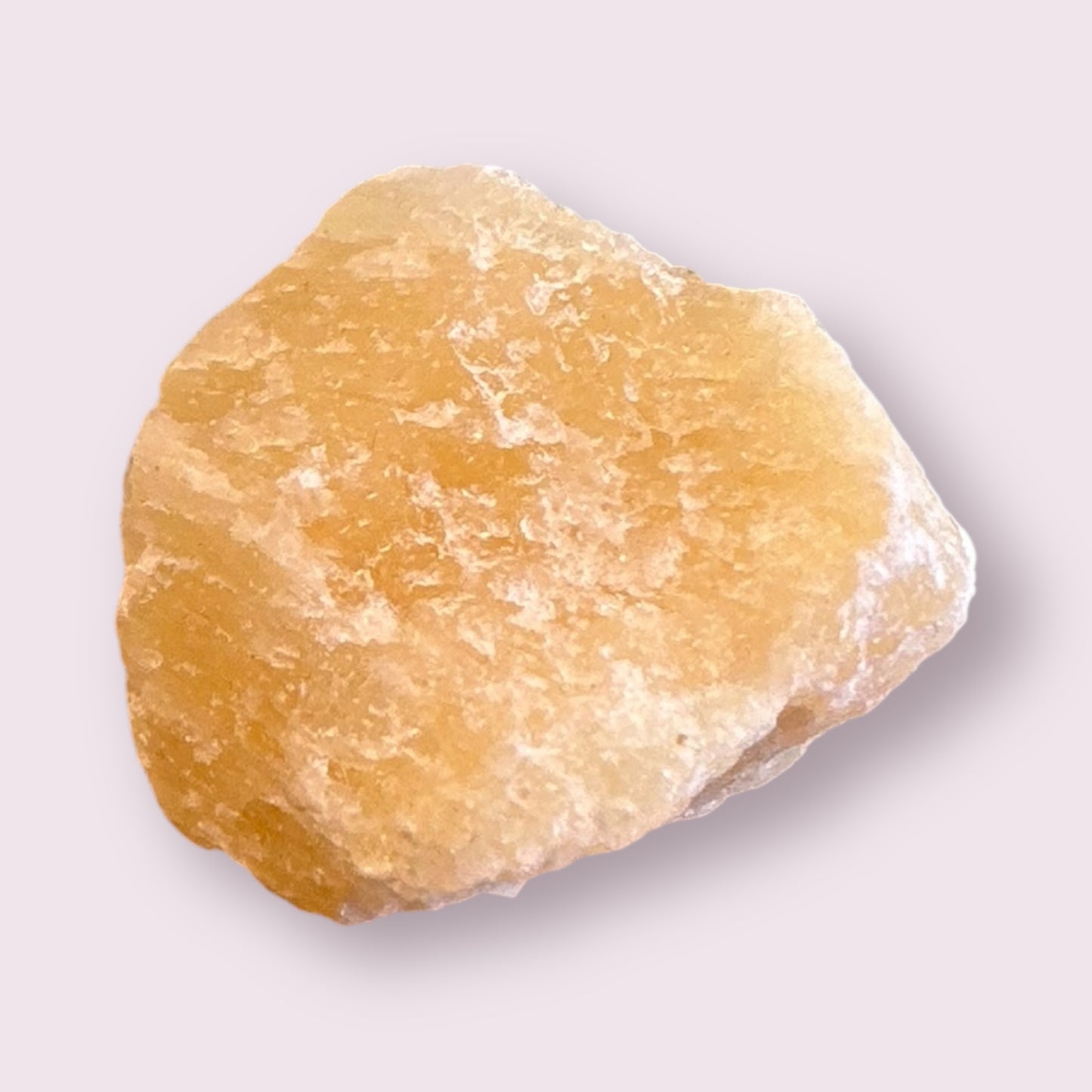 Orange Calcite Rough 1/2 Flat