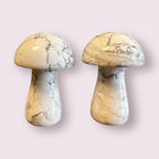 White Howlite Magic Mushrooms 50mm