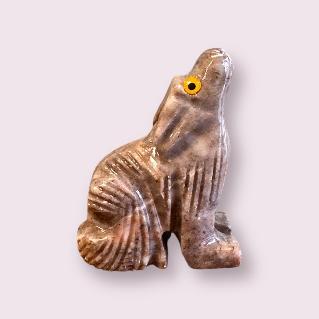Spirit Animal 1.25-inch Wolf Dolomite