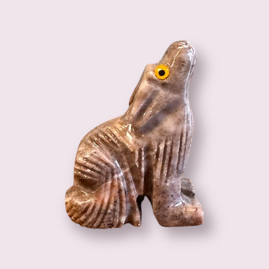 Spirit Animal 1.25-inch Wolf Dolomite