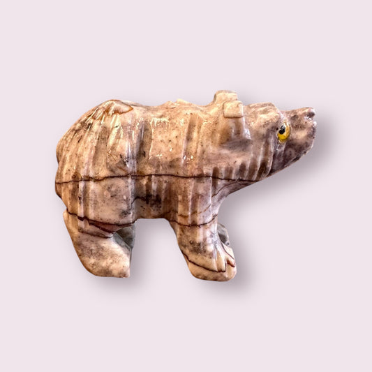 Bear Dolomite Spirit Animal 1.25-inch