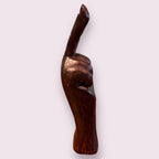 Don't Stop Believing Petite Hand Carved Wooden Peace Hand