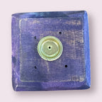 Purple Hand of Fatima Tower Incense Burner