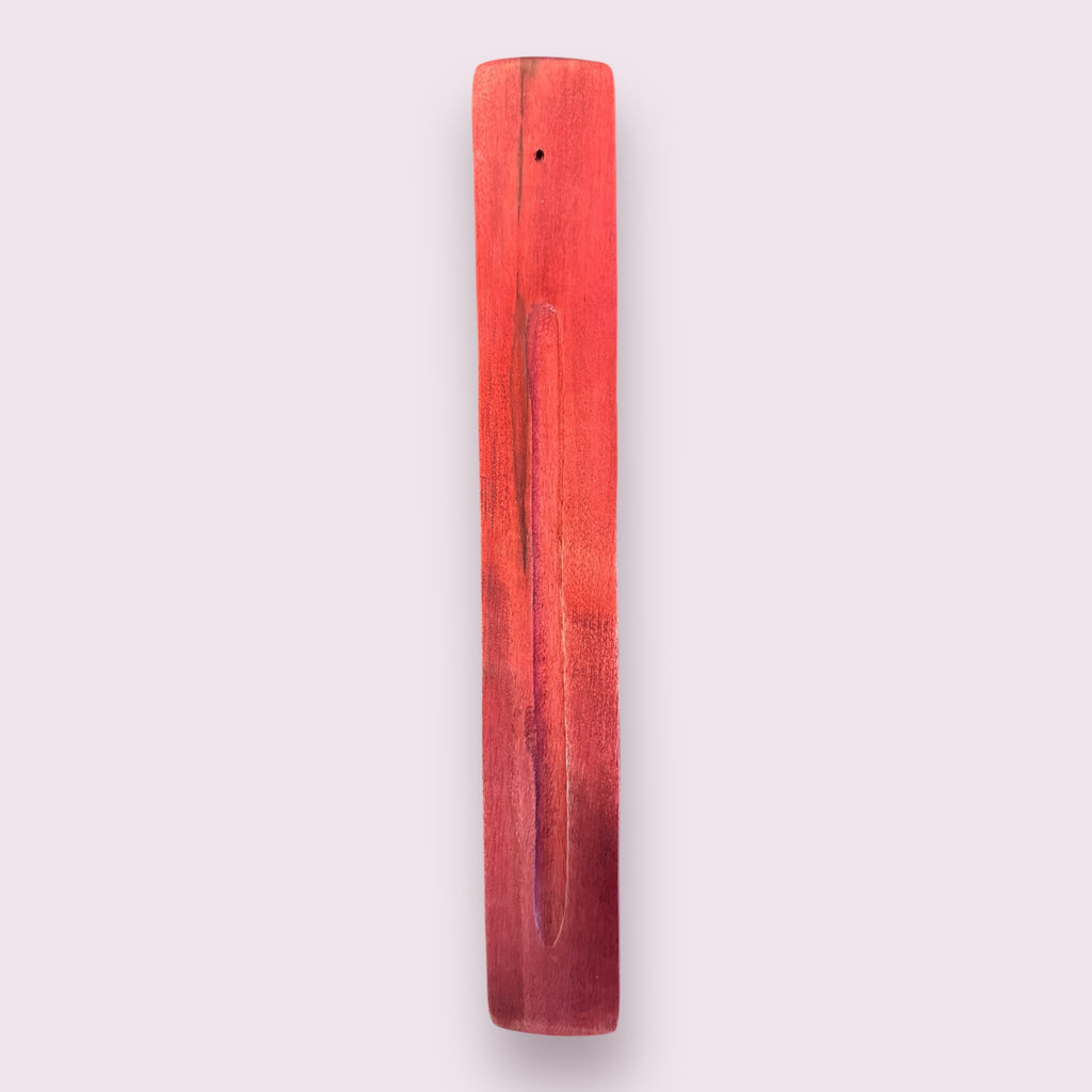 Wood Incense Holder Plain Colored Assorted