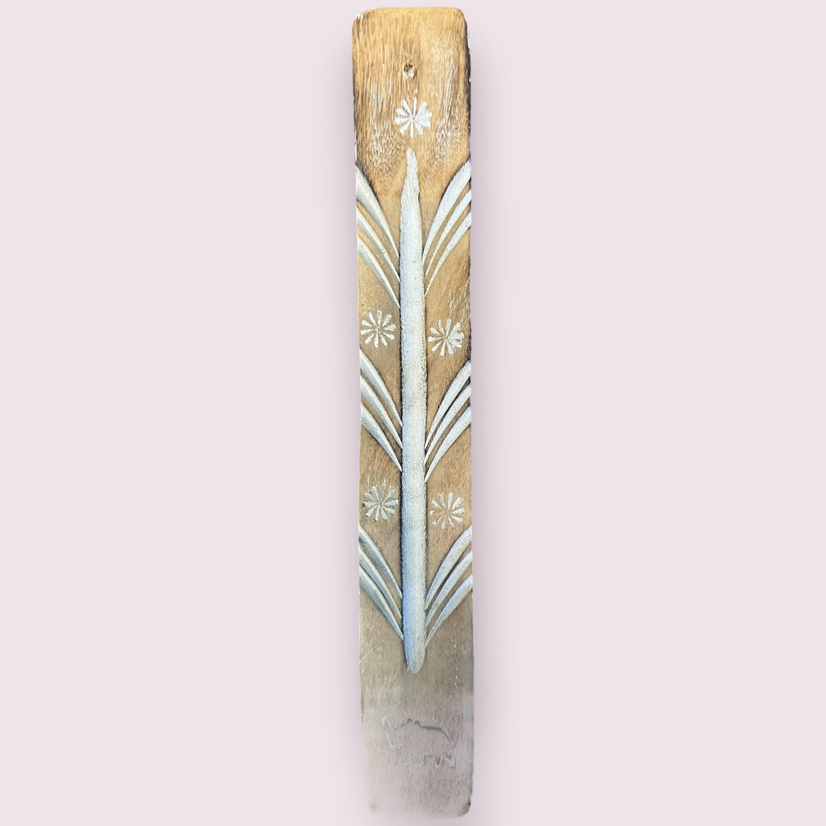 Carved Wood Incense Burner