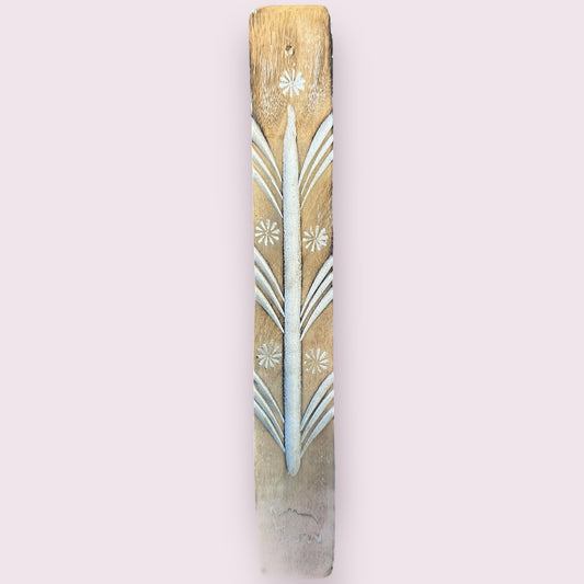 Carved Wood Incense Burner