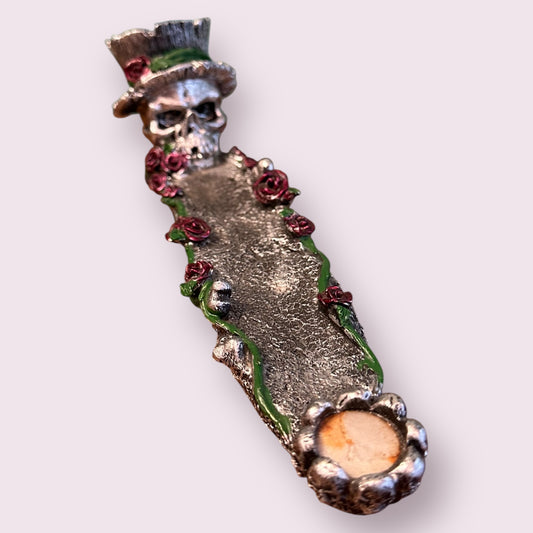 Skull Incense Burner with LED Eyes