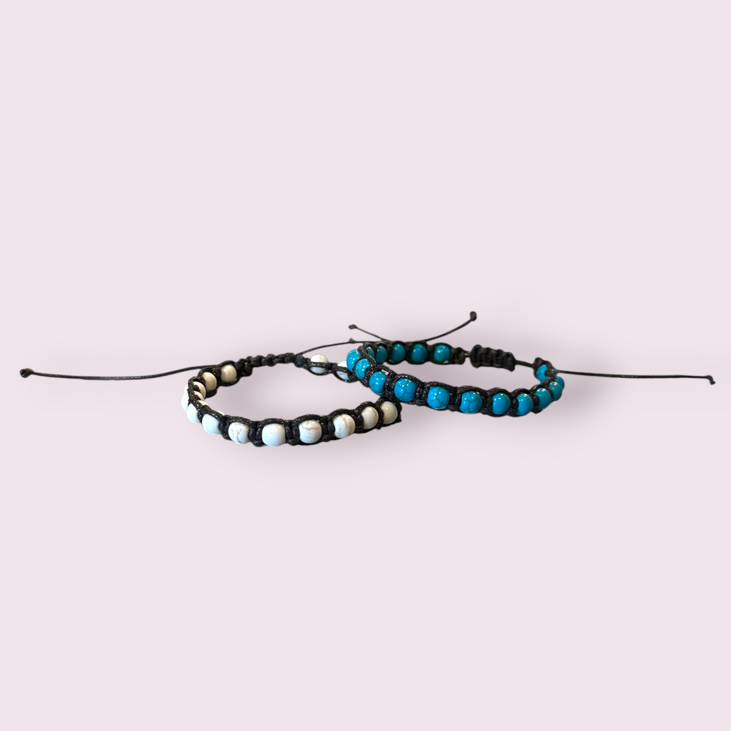 Howlite Bead Macrame Bracelet