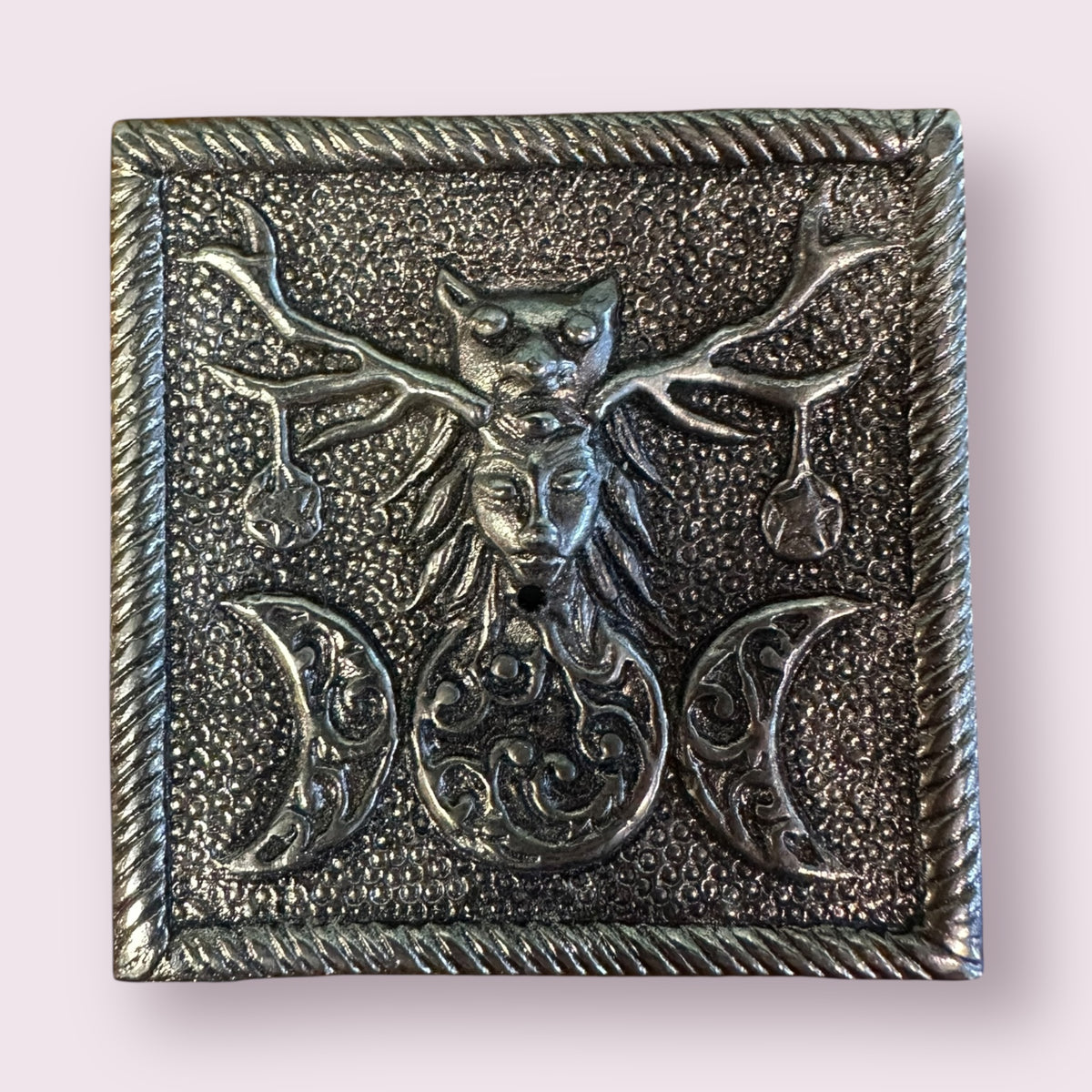 Pagan Aluminum Square Incense Holder