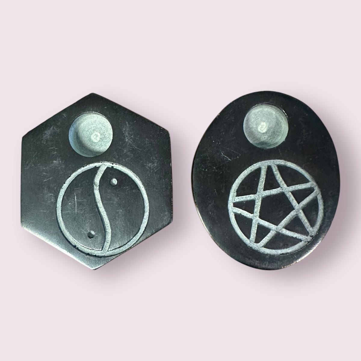 Soapstone Cone Burners Assortment Black