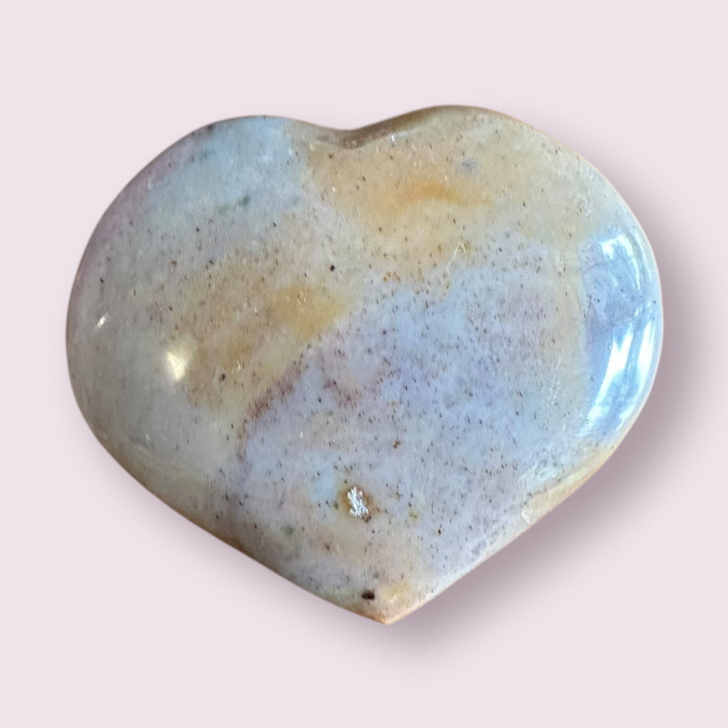Ocean Jasper Crystal Heart