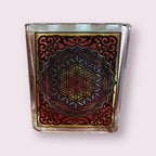 Flower of Life Square Votive Holder