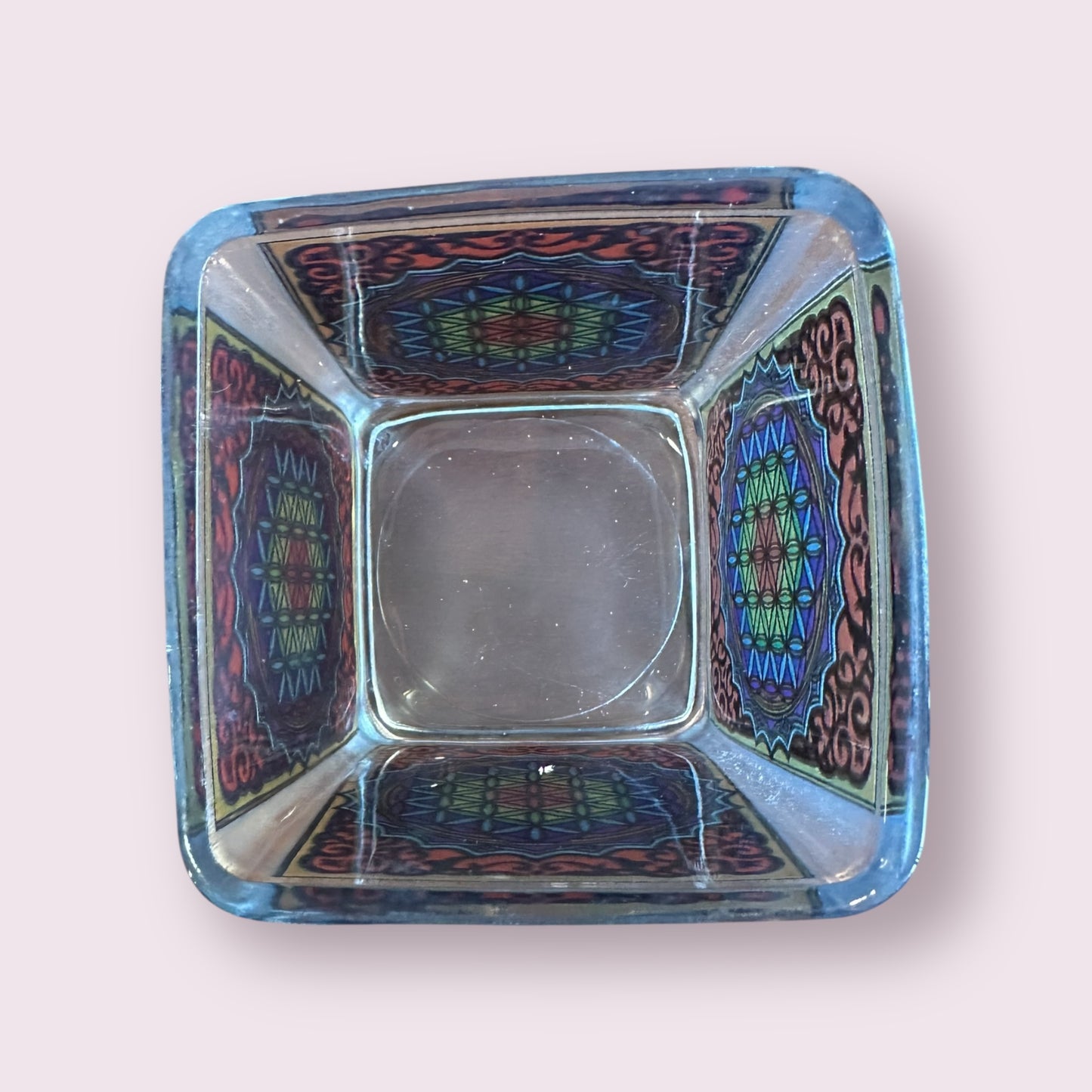 Flower of Life Square Votive Holder