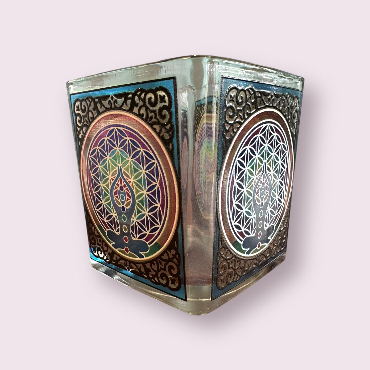Chakra Square Votive Holder
