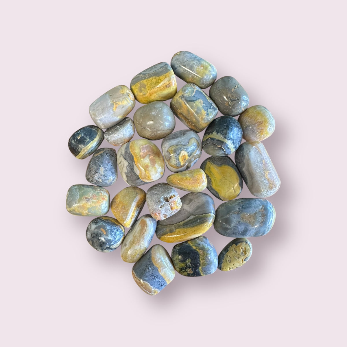 Bumble Bee Jasper Tumbled Stones