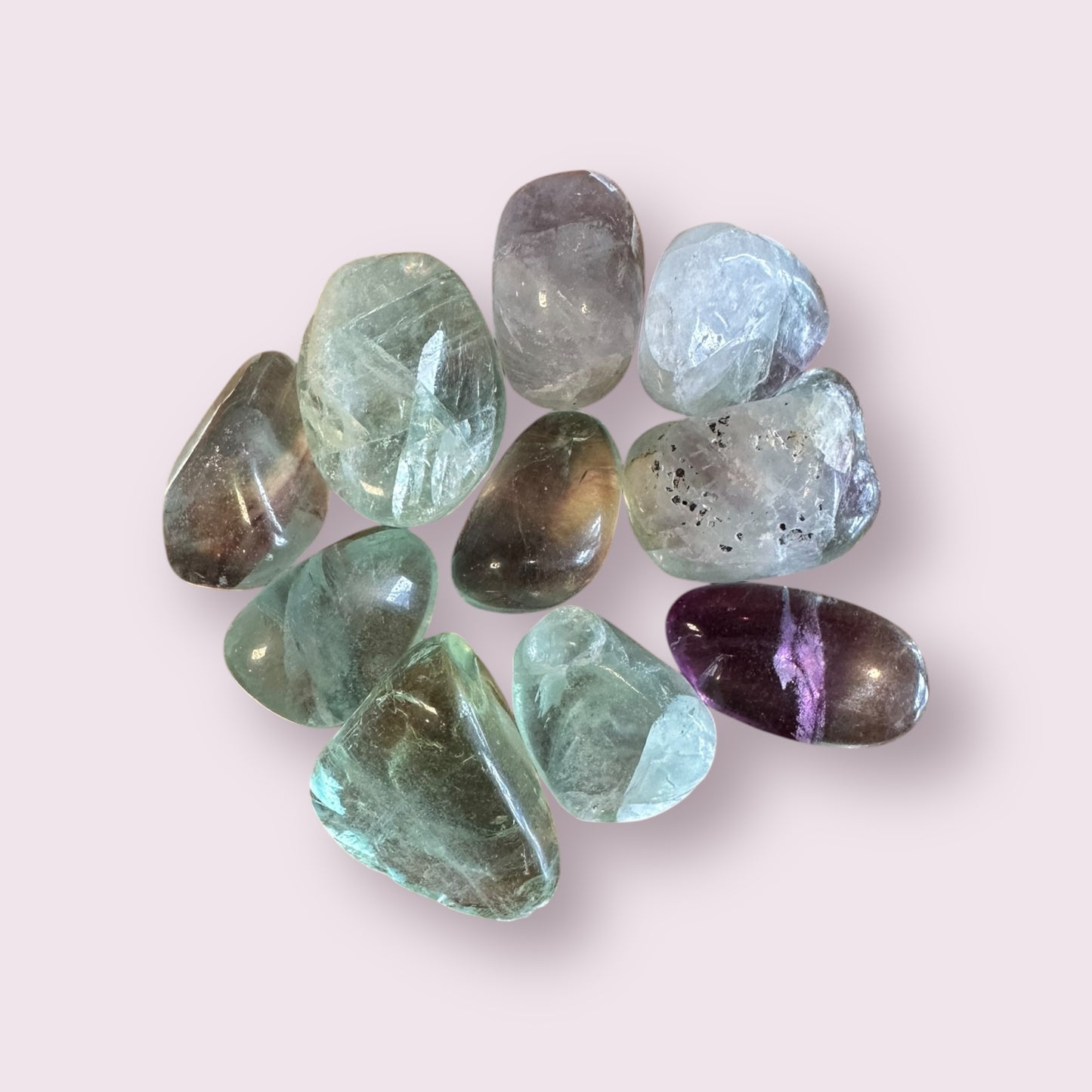 Green Fluorite Tumbled