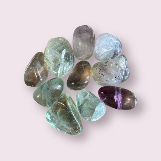 Green Fluorite Tumbled