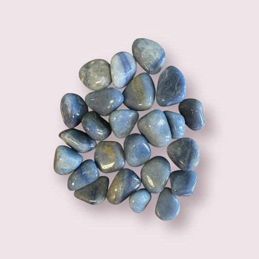 Blue Quartz Tumbled Stones